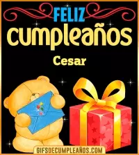 GIF Tarjetas animadas de cumpleaños Cesar